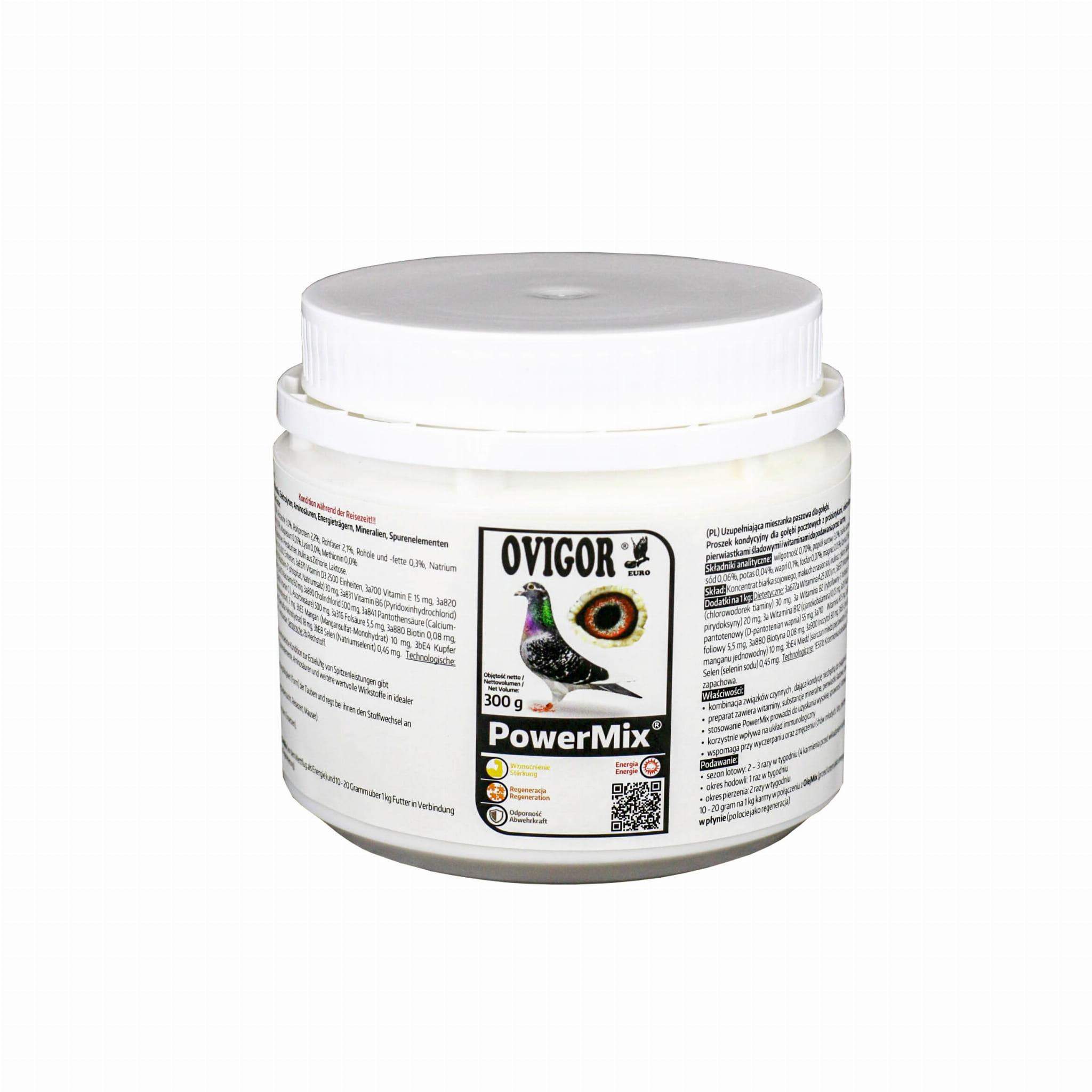 PowerMix 300g - witaminy, probiotyki, elektrolity, aminokwasy OVIGOR