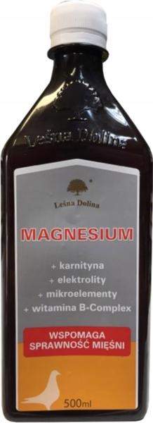 MAGNESIUM w płynie magnez elektrolity karnityna 500ml Leśna Dolina