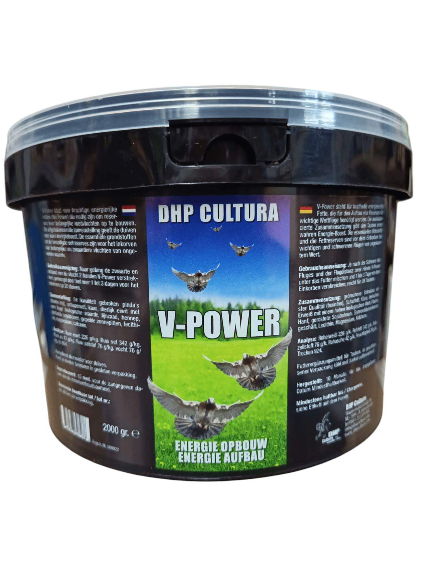 V-POWER 2.5L energia z tłuszczu na ciężkie loty gołębi DHP CULTURA