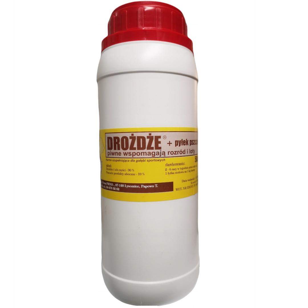 Drożdże piwne + pyłek pszczeli 500g koniec produkcji PRIMA