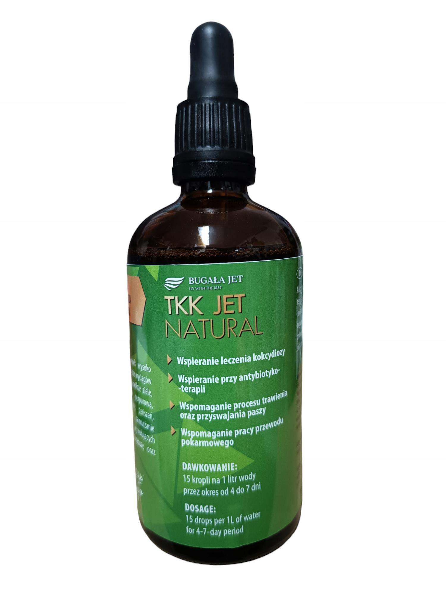 TKK JET 100 ml ogranicza rozwój rzęsistka i kokcydii Bugała Jet