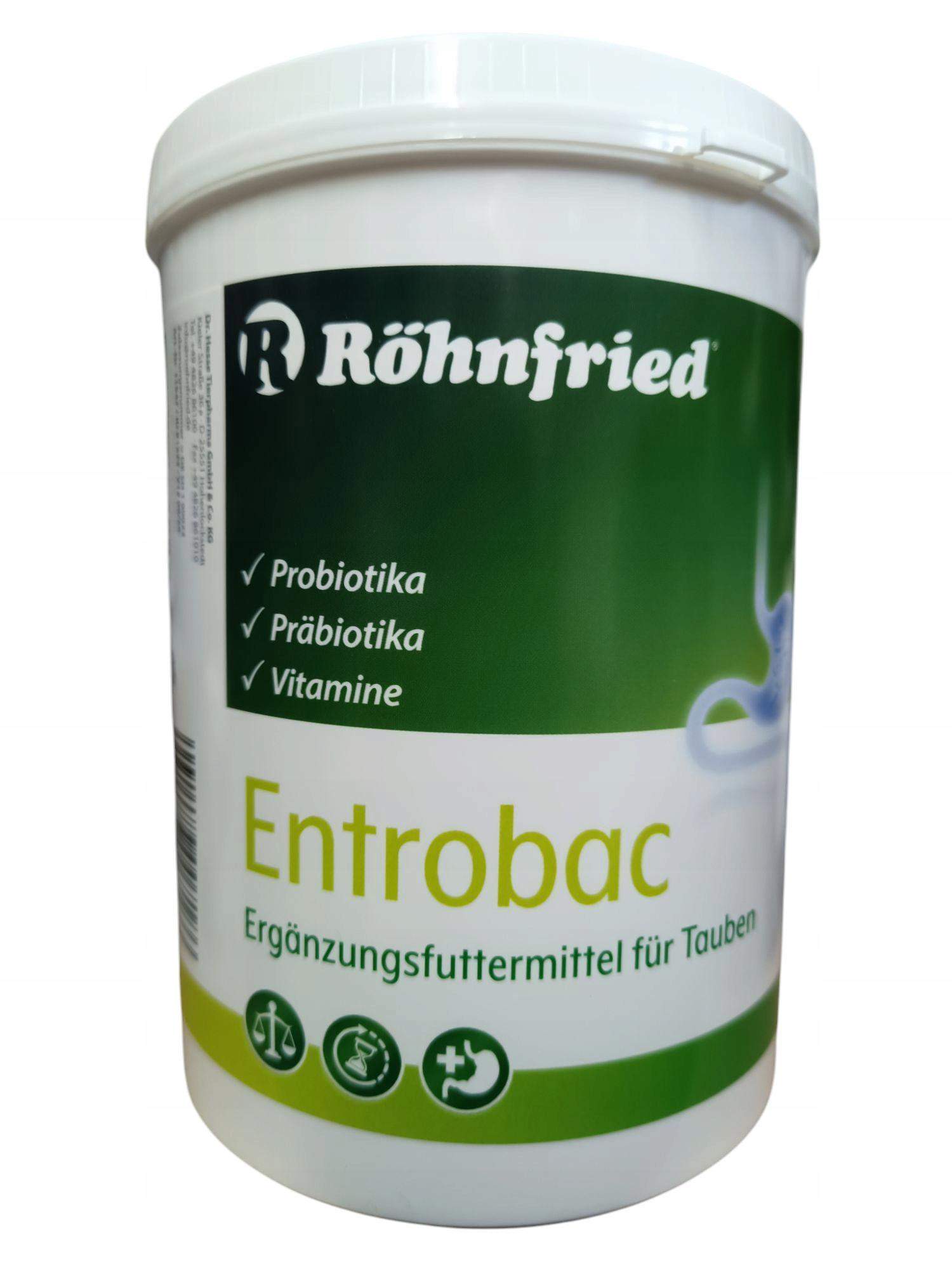 ENTROBAC 600G prebiotyki i probiotyki dla gołębi Rohnfried