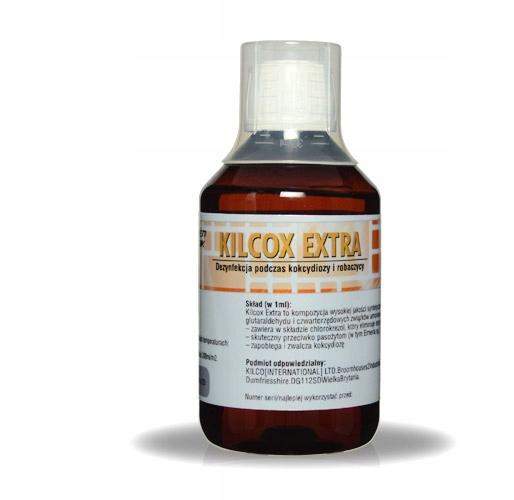 KILCOX EXTRA 250ml DEZYNFEKCJA zwalcza kokcydia, bakterie, wirusy, grzyby