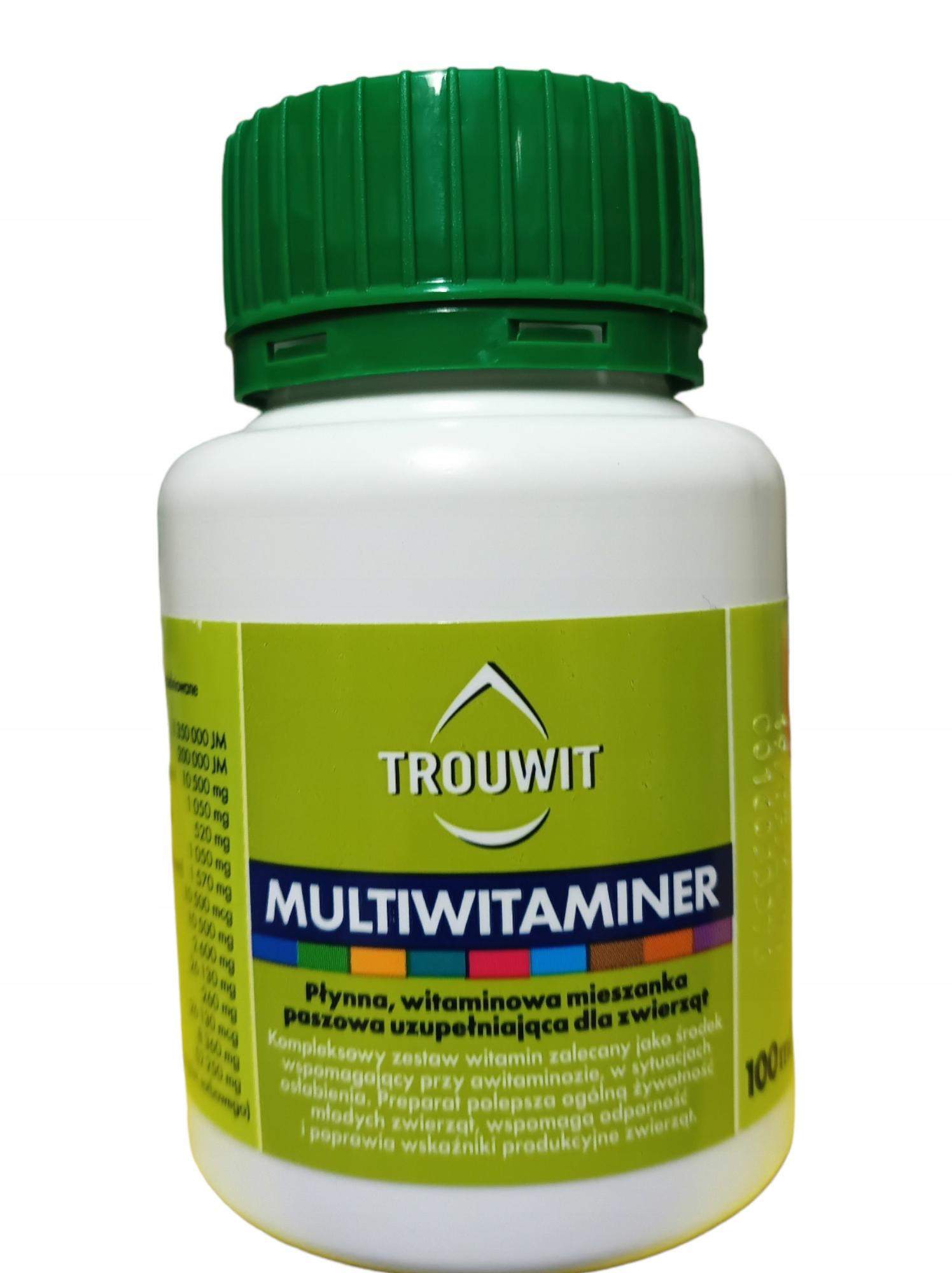 TROUWIT MULTIWITAMINER 100 ML uniwersalna mieszanka witaminowa w płynie